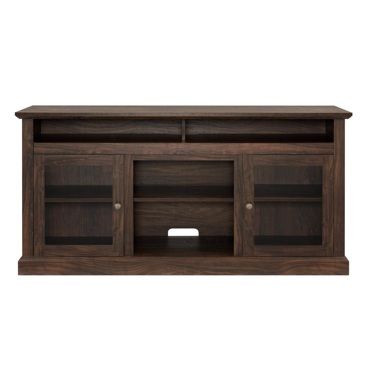 American Traditional Brown MDF TV Stand Console - Sleep Galleria