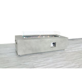 Rectangular Fiber-Reinforced Concrete Propane Fire Pit Table