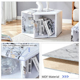 Hexagonal MDF Modern Stand-Up Coffee Table - Sleep Galleria