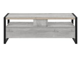 Contemporary Grey Laminate TV Stand With Storage Drawers - Sleep Galleria