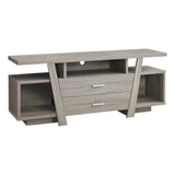 Contemporary Taupe Particle Board TV Stand Console - Sleep Galleria