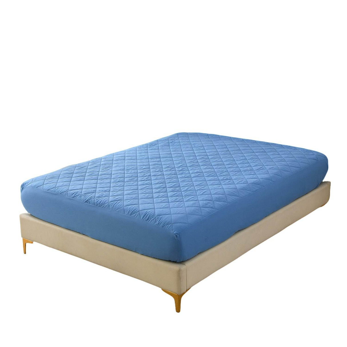 Waterproof Ultrasonic Cotton Diamond Grid Mattress Protector - Sleep Galleria