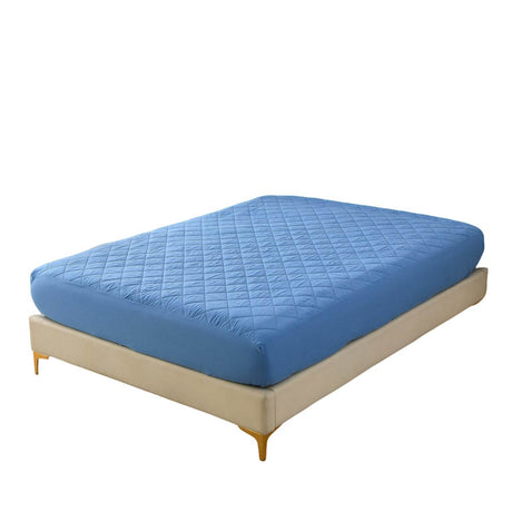 Waterproof Ultrasonic Cotton Diamond Grid Mattress Protector - Sleep Galleria