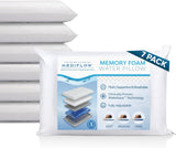Water Pillow Memory Foam Re-Invented with Waterbase Technology - Clinically Proven to Reduce Neck Pain & Improve Sleep Quality. (Single Pack)