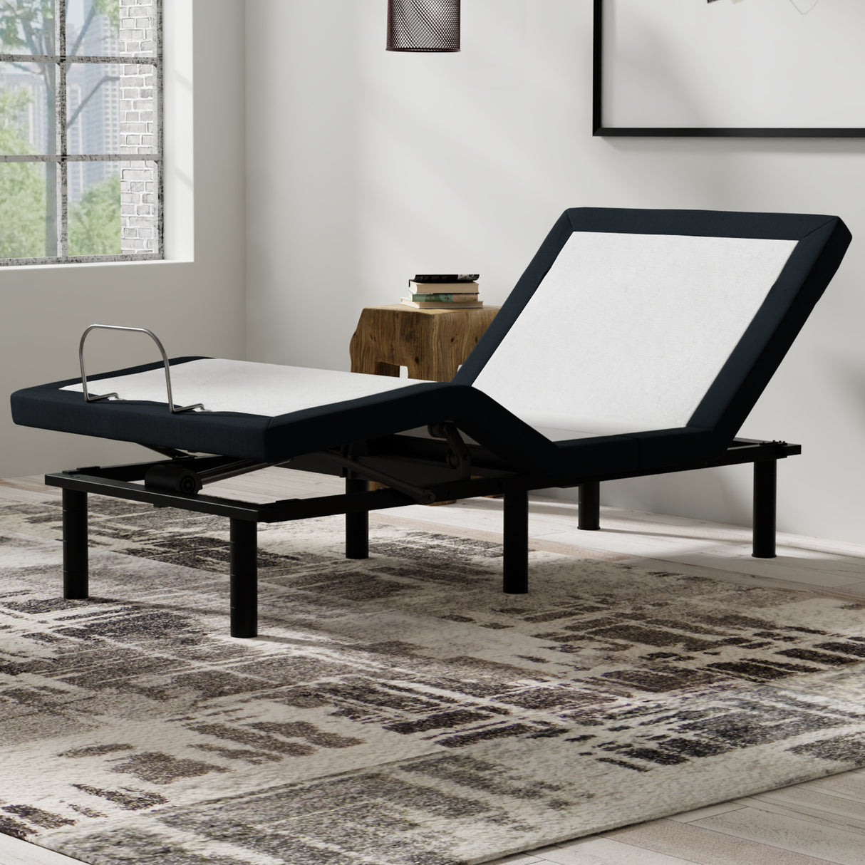 Twin XL Adjustable Base With Massage Pillow Tilt USB Ports