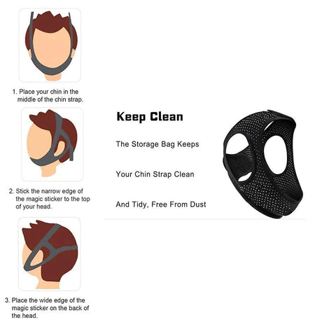 Viral anti Snoring Chin Strap Sleep Apnea Snore Stop Belt Snoreless Sleep Jaw Solution