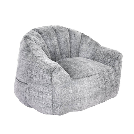 High - Density Foam Faux Fur Beanbag Chair - Calmora - Sleep Galleria