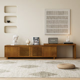 Mid-Century Modern Extendable TV Stand With Storage