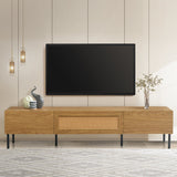 Boho Farmhouse Particle Board TV Stand Cabinet
