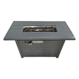 Modern 42-Inch Outdoor Steel Propane Gas Fire Pit Table
