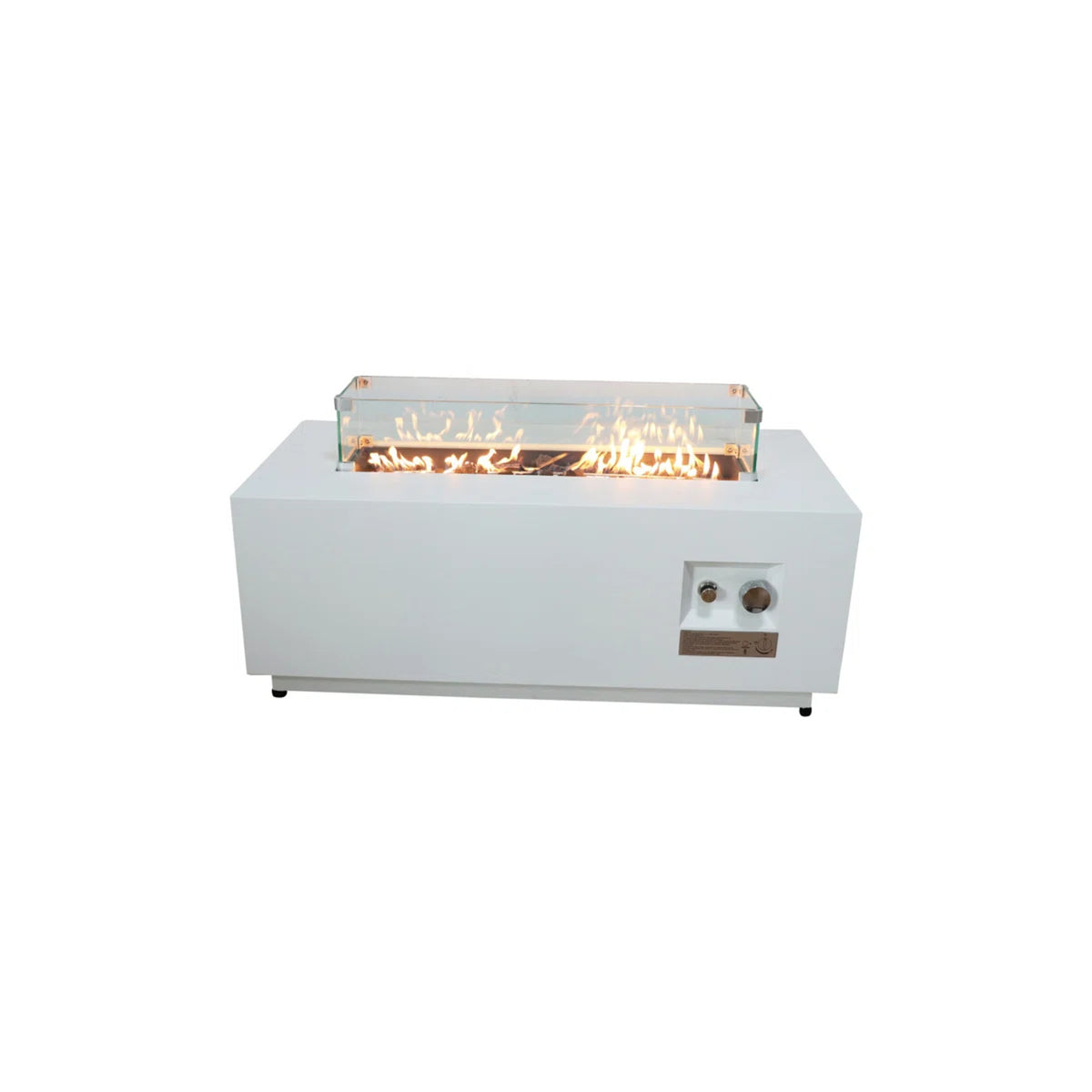 Modern Stainless Steel Outdoor Fire Pit Table With Cover
