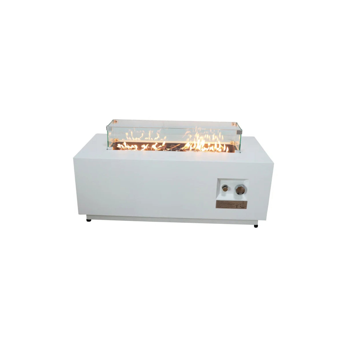 Modern Stainless Steel Outdoor Fire Pit Table With Cover