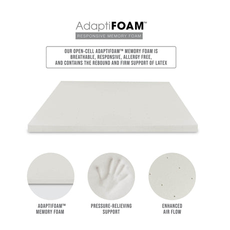 3-Inch Responsive Memory Foam Mattress Topper California King - Sleep Galleria