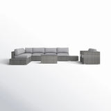 Outdoor 8-Person Weather-Resistant Wicker Seating Set