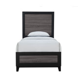 Twin Modern MDF Solid Wood Panel Bed Frame