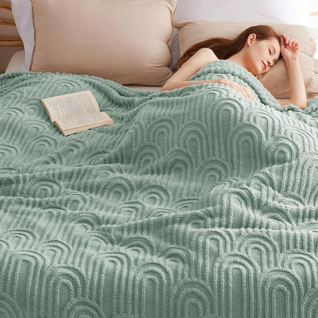 Bedsure Luxury Chunky Corduroy Fleece Sleep Blanket- Ultra Soft, Warm, Cozy Extra Soft Baby Blanket for Sofa, Bed, Nursery Ideal Seasonal Gift Solid Yellow Color,Autumn Lightweight Comforter