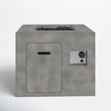 Concrete Outdoor Modern Gas Fire Pit With Hidden Tank Compartment
