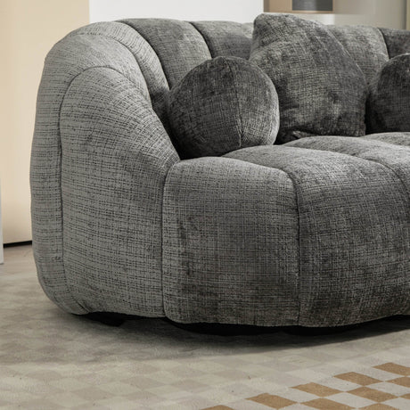 High Density Foam Chenille Bean Bag Lounge Chair - Sleep Galleria