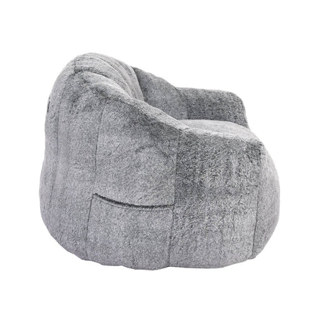 High - Density Foam Faux Fur Beanbag Chair - Calmora - Sleep Galleria