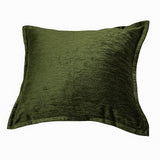 Forest Green Velvet Throw Pillow With Supportive Fill