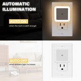 Night Light, Night Lights Plug into Wall 6-Pack, Plug in Night Light, Dusk to Dawn Nightlight Led Night Lights for Bedroom, Bathroom, Hallway Warm White