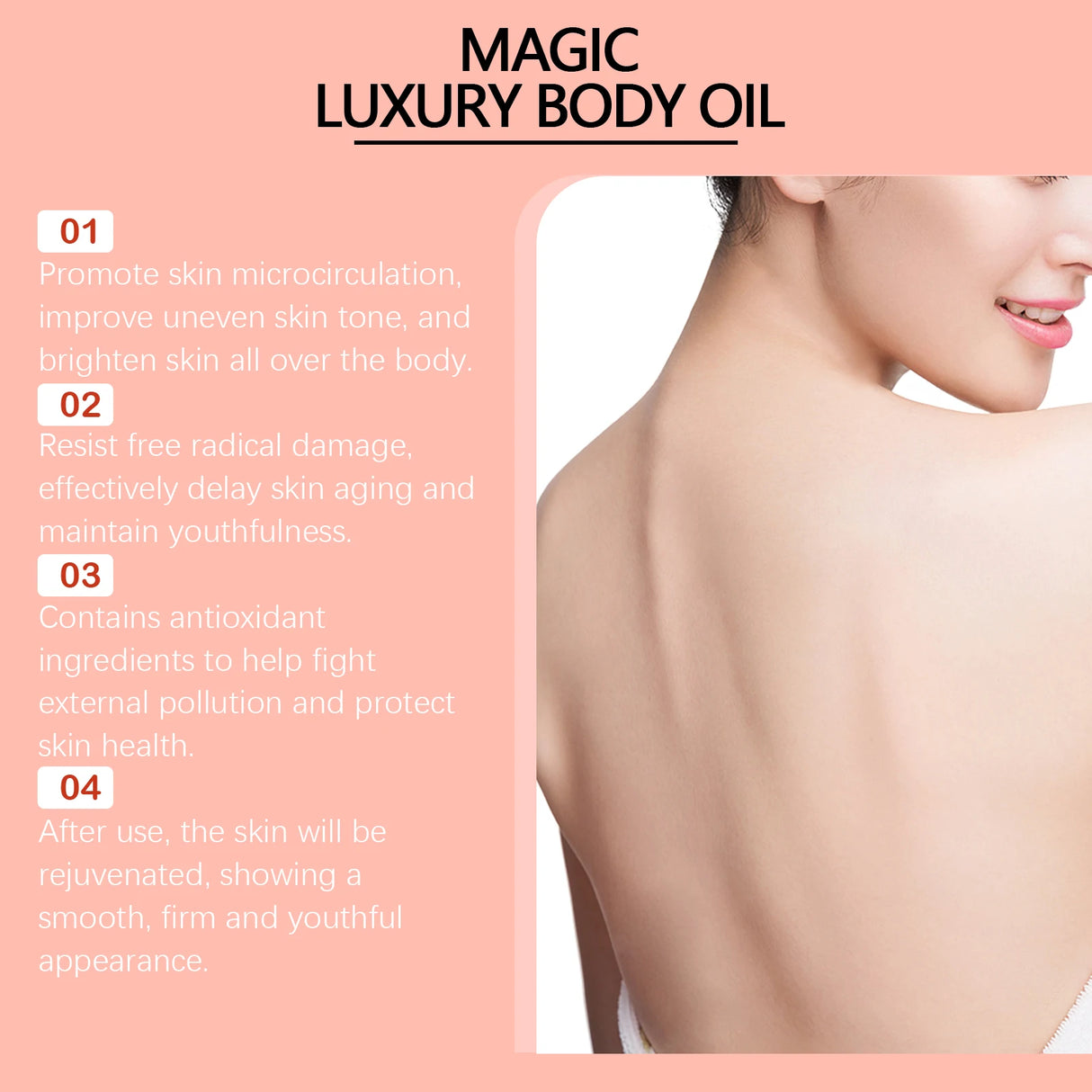 Body Massage Oil Deep Moisturizing Tightening Firming Care