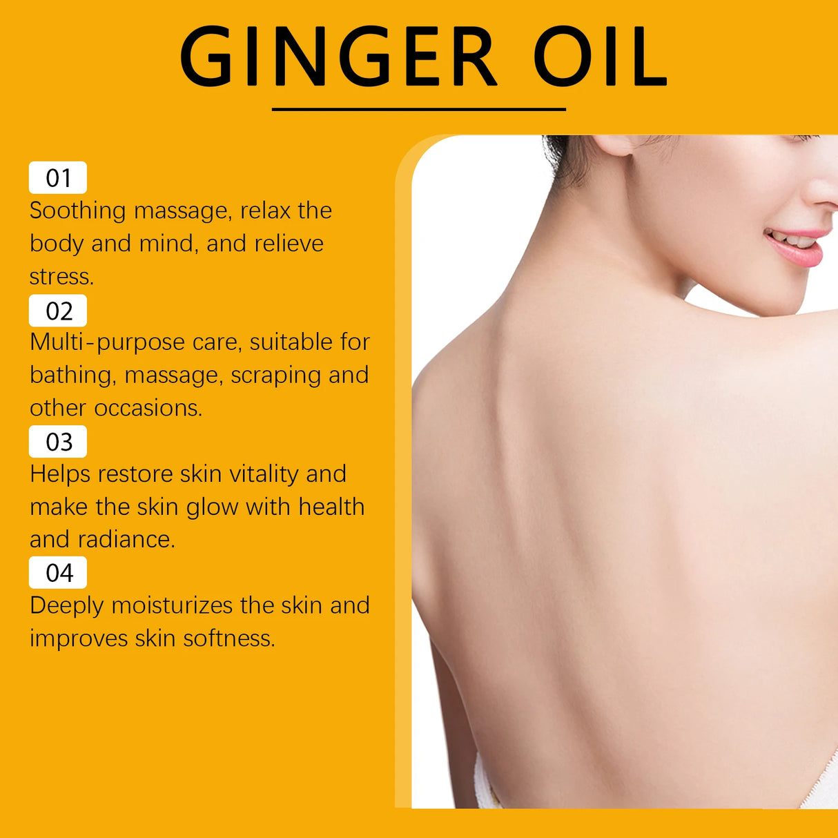 Ginger Infused Soothing Relaxing Body Massage Oil