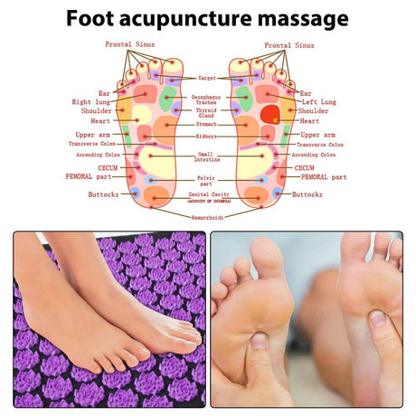 Acupressure Massage Mat With Cushion And Pillow Set - Sleep Galleria