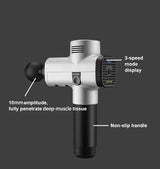 Portable Deep Tissue Massage Gun With 6 Attachments - Sleep Galleria