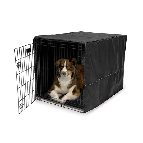 Midwest Dog Crate Cover, Privacy Dog Crate Cover Fits Midwest Dog Crates, Brown Geometric, 24In
