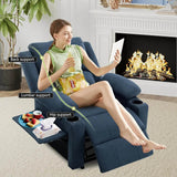 Power Recliner Chair Upholstered Heated Massage - Sleep Galleria