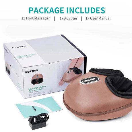 Electric Foot Massager with Heat Compression Shiatsu Therapy - Sleep Galleria