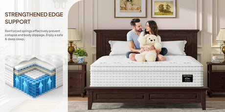 Medium 14 - Inch Hybrid Gel Memory Foam Mattress - BedStory - Sleep Galleria