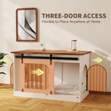 Farmhouse Style Large Indoor Dog Kennel Furniture