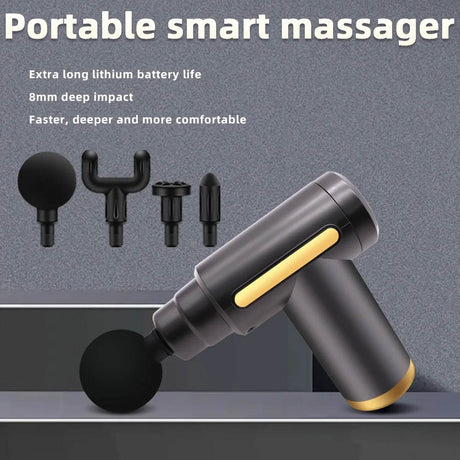 Portable Electric Digital Fascia Gun Massager With Led Display - Calmora - Sleep Galleria