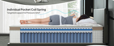 Medium Gel - Infused Hybrid Memory Foam Mattress - BedStory - Sleep Galleria