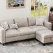 Modern Convertible L Shaped Sectional Sofa - Calmora - Sleep Galleria