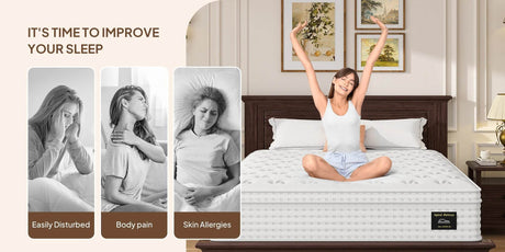 Medium 14 - Inch Hybrid Gel Memory Foam Mattress - BedStory - Sleep Galleria