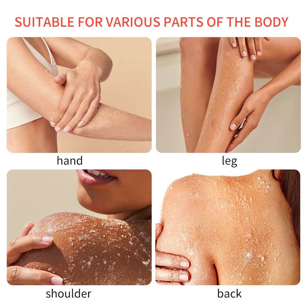 Himalayan Salt Turmeric Coconut Hydrating Face Body Scrub - Sleep Galleria