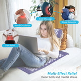 Acupressure Mat and Pillow Massage Set With Bag