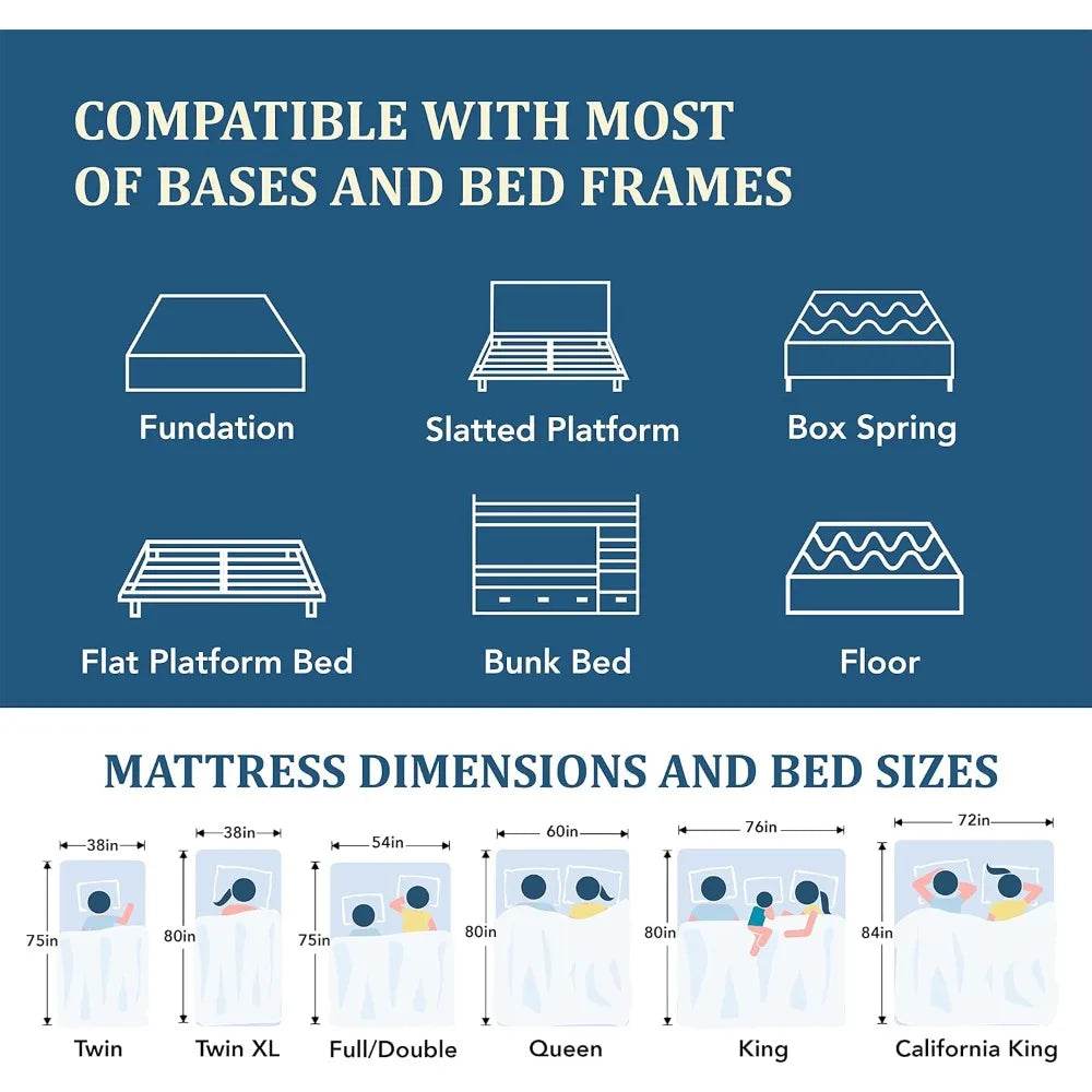 Medium Charcoal Gel Memory Foam Mattress - XMSJ - Sleep Galleria