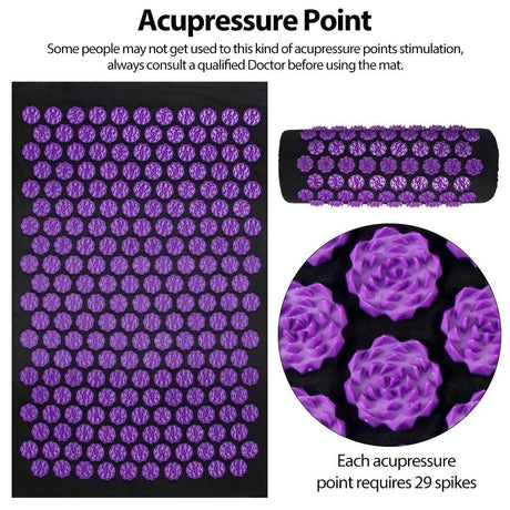 Acupressure Massage Mat With Cushion And Pillow Set - Sleep Galleria