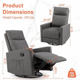 360 Swivel High Back Recliner Chair - Sleep Galleria