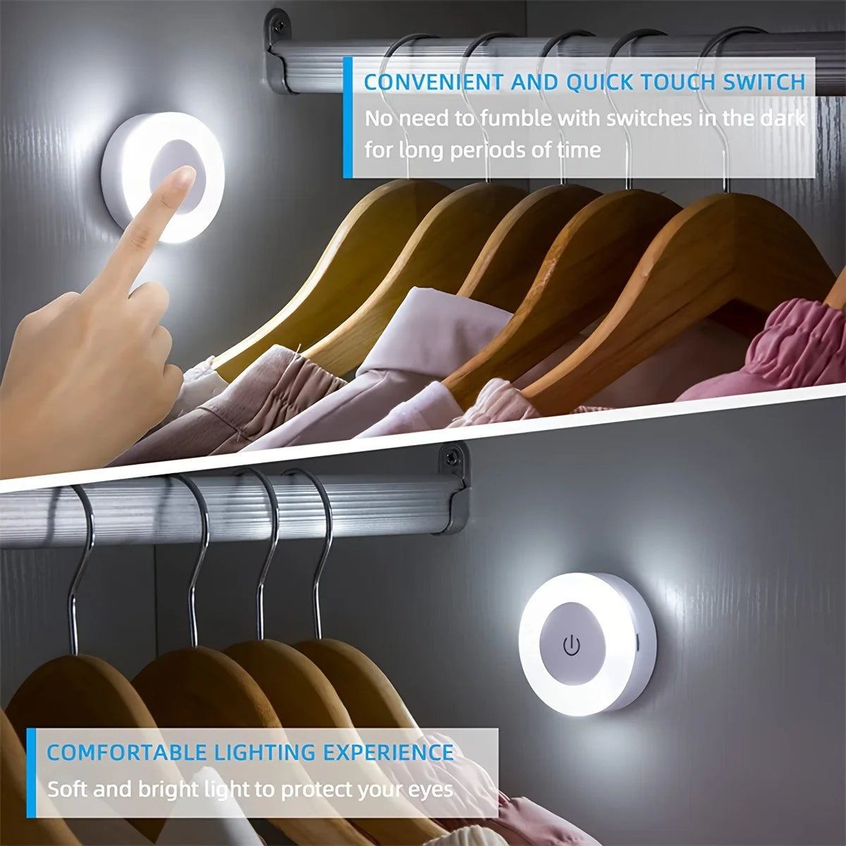 Rechargeable Touch-Sensitive LED Night Light