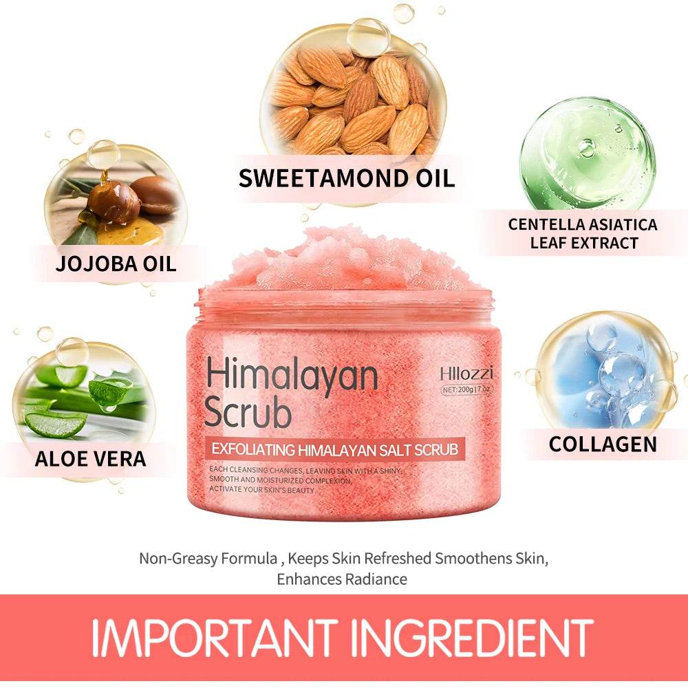 Himalayan Salt Turmeric Coconut Hydrating Face Body Scrub - Sleep Galleria