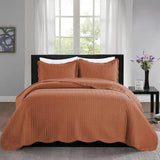 3-Piece Reversible Microfiber Quilt Bedding Set - Sleep Galleria