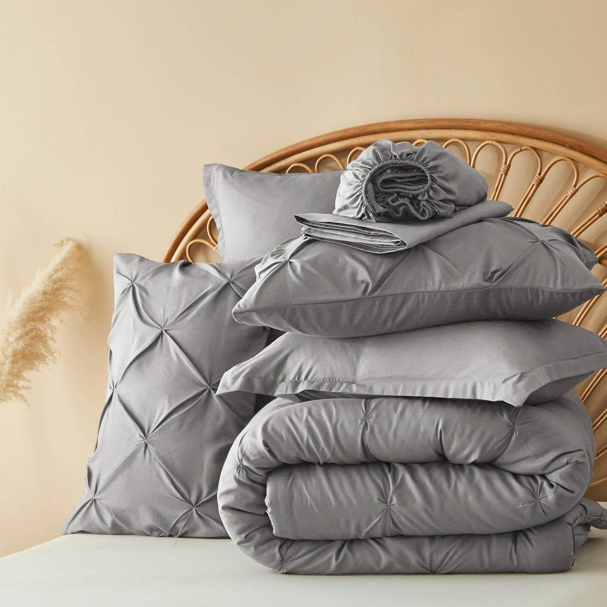 7-Piece Extra Soft Polyester Comforter Bedding Set - Sleep Galleria