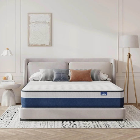 Medium Firm 10-Inch Lavender Memory Foam Hybrid Mattress - Sleep Galleria