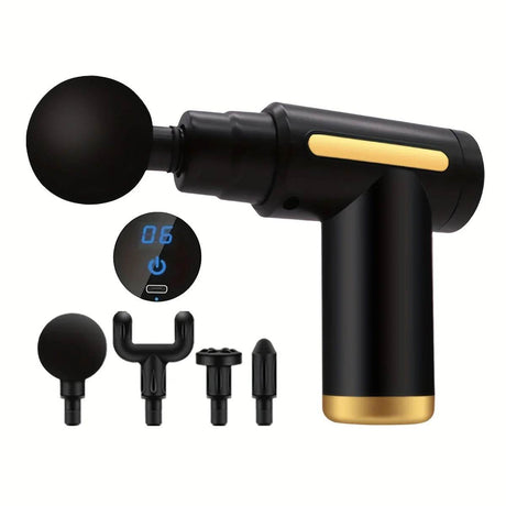 Portable Electric Digital Fascia Gun Massager With Led Display - Calmora - Sleep Galleria