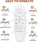 Adjustable Massage Electric Bed Frame With Zero Gravity - Sleep Galleria
